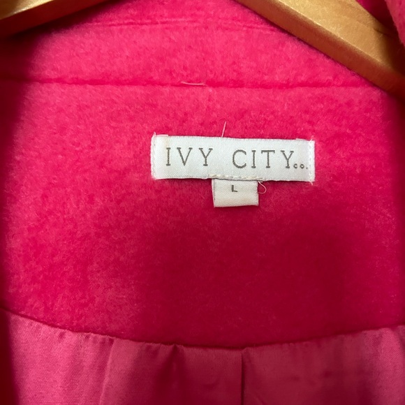 Vibrant Pink Double-Breasted Coat - Picture 2 of 2